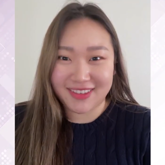 Screenshot of a psychology student talking during a Zoom meeting