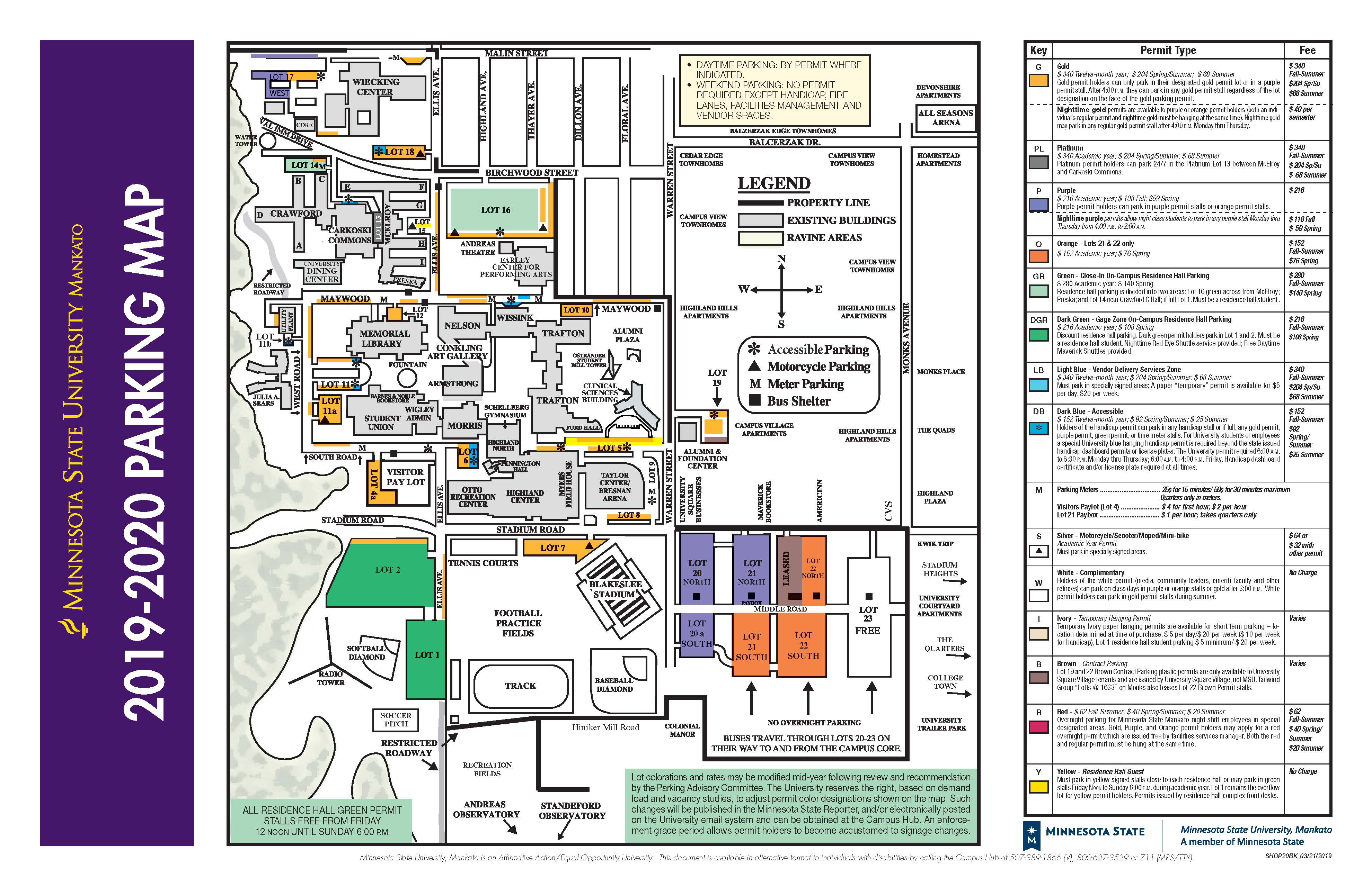 Parking Maps And Information Minnesota State University Mankato