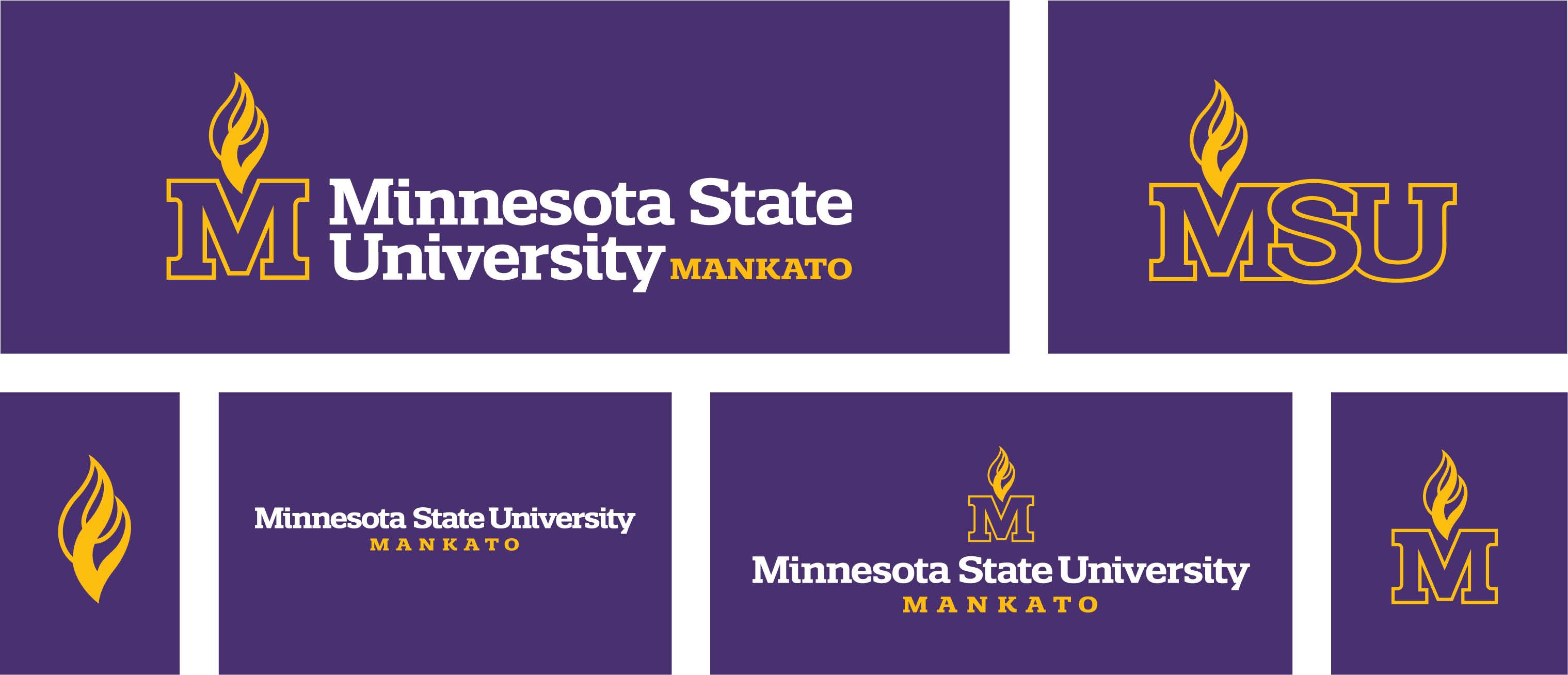Image showing all the new MSU logos. 
