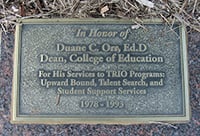 Duane C. Orr dimensional sign