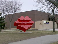 Jerome W. Berger memorial waves sculpture