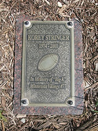 Korey Stringer dimensional sign