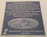 the 2005 Formula Society of Automotive Engineers (SAE) Competition team plaque