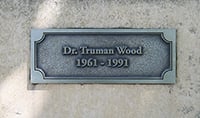 Dr. Truman Wood dimensional sign
