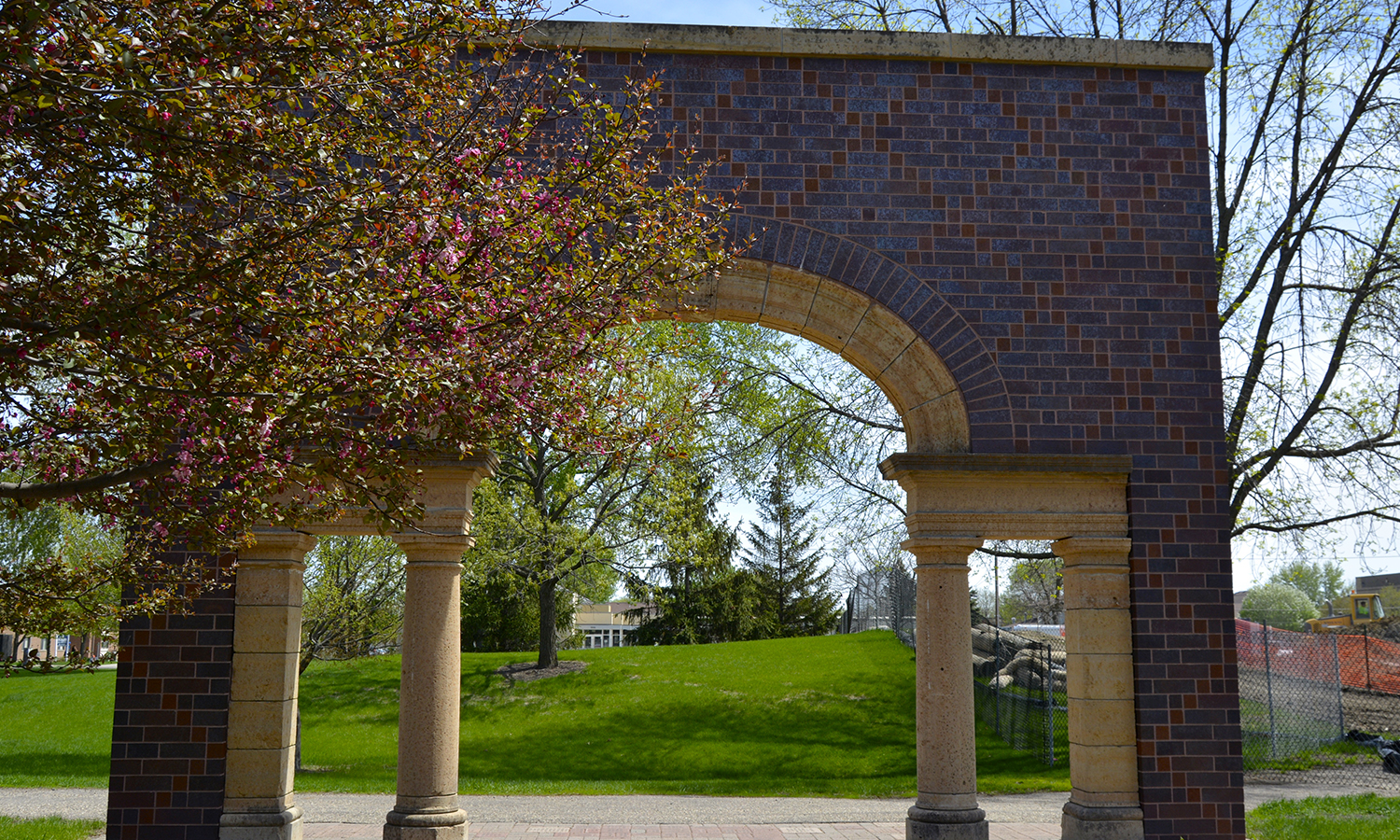 Archway with trees