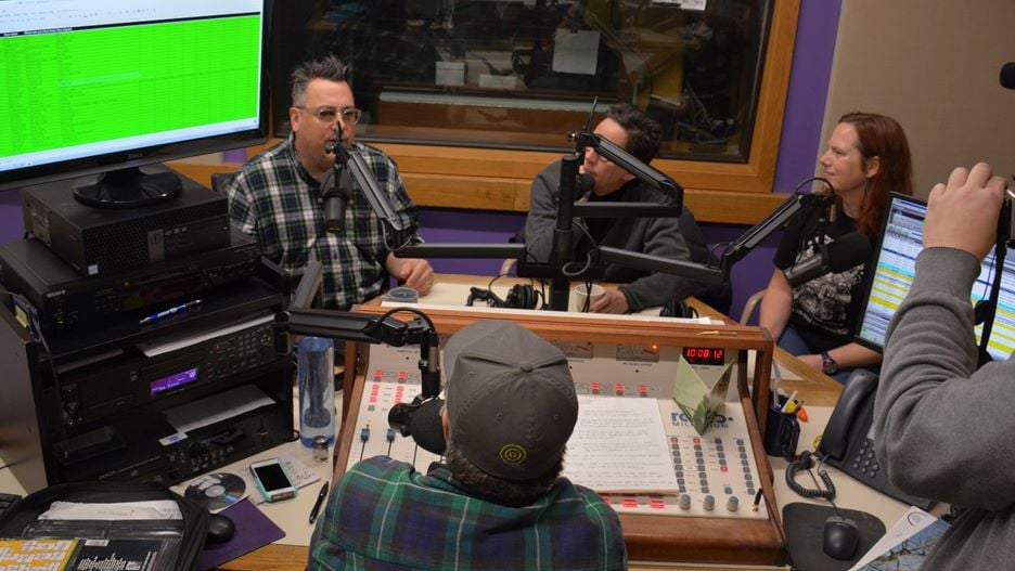 They Might Be Giants visit the KMSU radio station