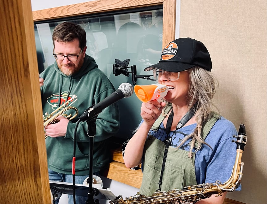 DJ Supergroup members Steve Guse and Ann Fee