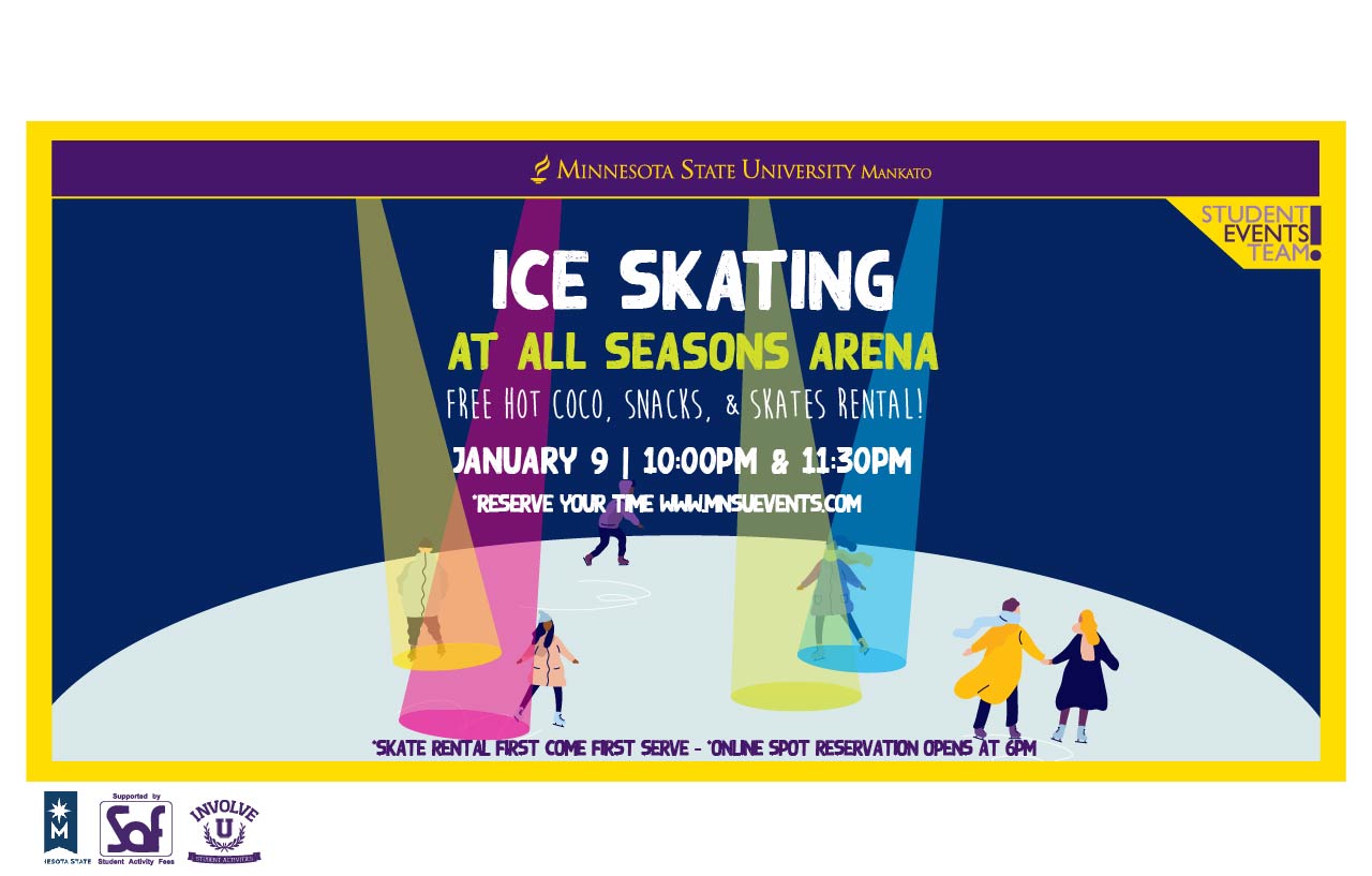 a poster for ice skating