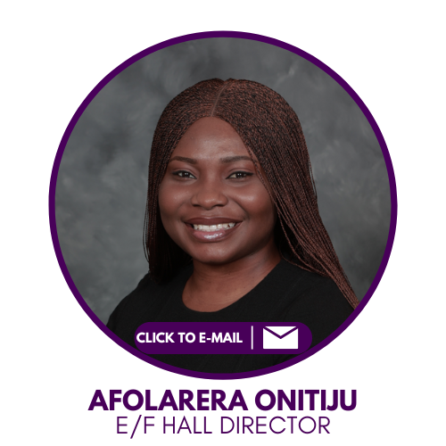 Photo of Hall Director, Afolarera Onitiju