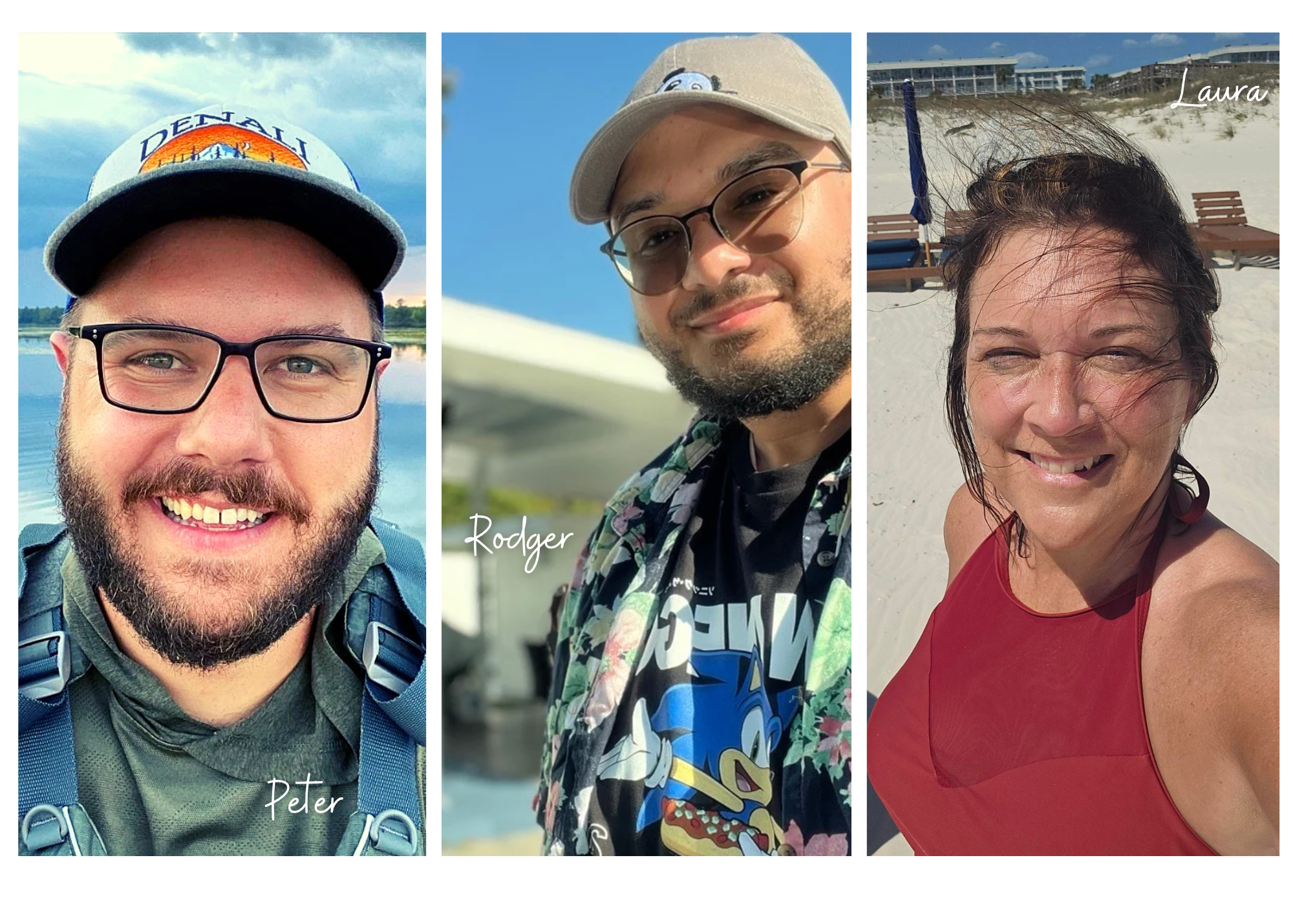 Casual picture collage of Assistant Directors and Associate Director