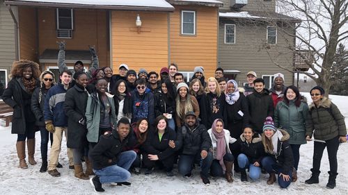 2018 Student Leadership Retreat attendees